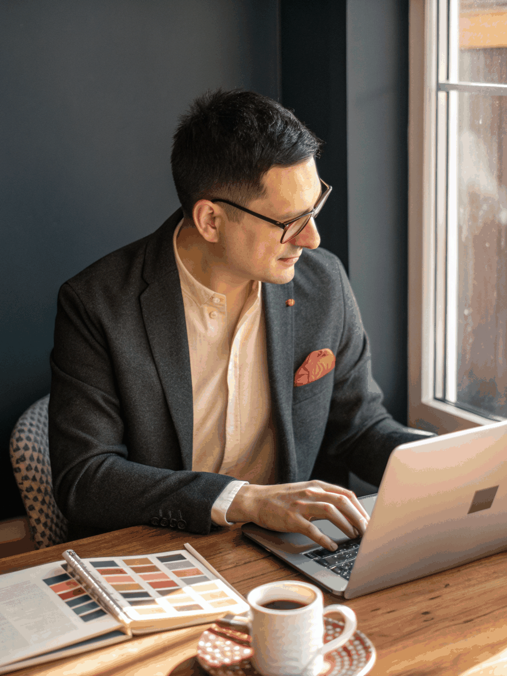 Creative director reviewing enterprise-level digital content